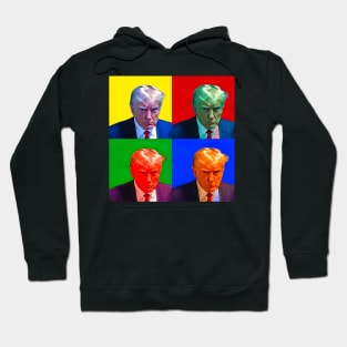 Trump Mugshot Andy Warhol Hoodie